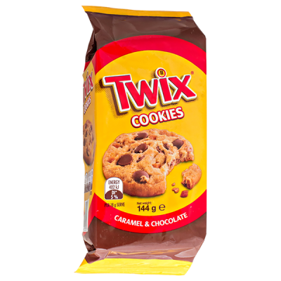 печенье TWIX Cookies Caramel&Chocolate 144 г 1/8 печенье TWIX Cookies Caramel&Chocolate 144 г 1/8