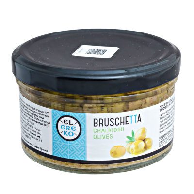 брускетта EL GREKO CHALKIDIKI OLIVES 150 г 1/24