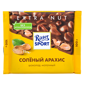 шоколад Риттер Спорт Соленый Арахис 100 г 1/11 шоколад Риттер Спорт Соленый Арахис 100 г 1/11