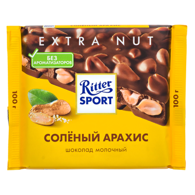 шоколад Риттер Спорт Соленый Арахис 100 г 1/11 шоколад Риттер Спорт Соленый Арахис 100 г 1/11