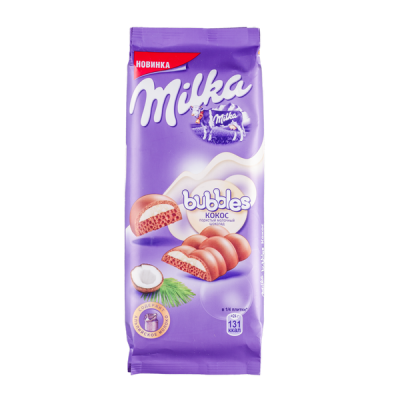 шоколад Милка Баблс Кокос 87 г 1/16