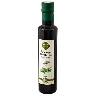 масло ECO GREECE Extra Virgin Aromatic с укропом 250 мл ст/б 1/12