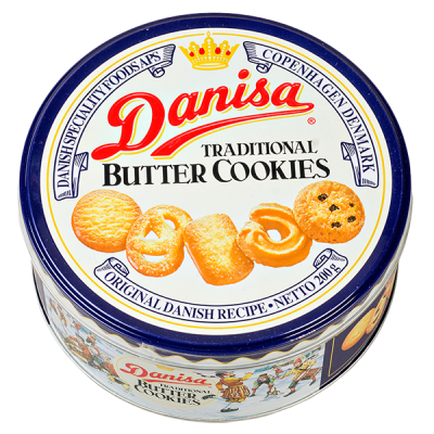 печенье DANISA Traditional Butter Cookies 200 г ж/б 1/18 печенье DANISA Traditional Butter Cookies 200 г ж/б 1/18