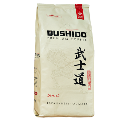 кофе BUSHIDO Sensei 1кг зерно 1/4