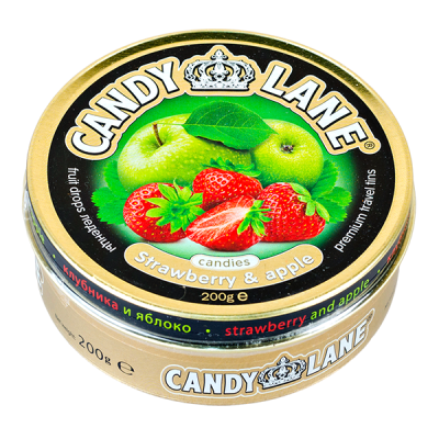 Карамель CANDY LANE Strawberry & apple ж/б 200 г 1/6