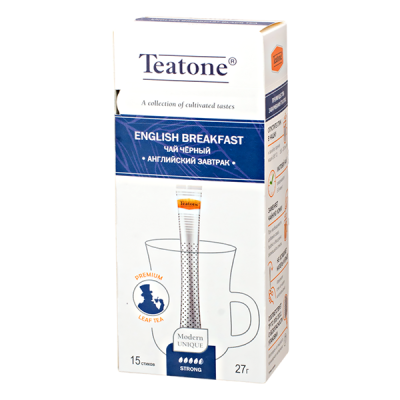 чай TEATONE 'ENGLISH BREAKFAST' 15 стиков 1/12