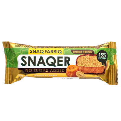 Батончик SNAQER DUBAI глазированный Peanuts&Kunafa 50 г 1/30