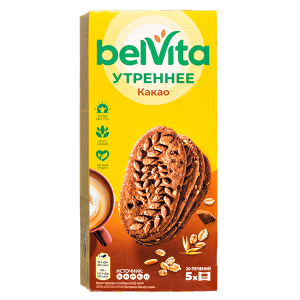 печенье BELVITA КАКАО 225 г 1/20 печенье BELVITA КАКАО 225 г 1/20