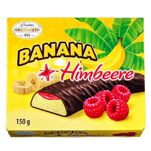 конфеты HAUSWIRTH Banana+Himbeere 150 г 1/12