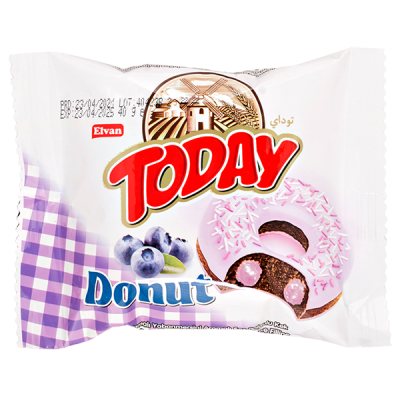 пончик TODAY DONUT Blueberry 40 г 1/24 пончик TODAY DONUT Blueberry 40 г 1/24