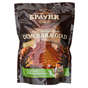 сахар тростниковый БРАУНИ DEMERARA GOLD 450 г м/у 1/12 сахар тростниковый БРАУНИ DEMERARA GOLD 450 г м/у 1/12