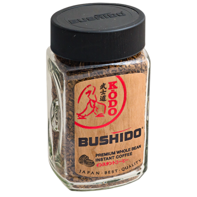 кофе растворимый BUSHIDO KODO 95 г ст/б 1/9
