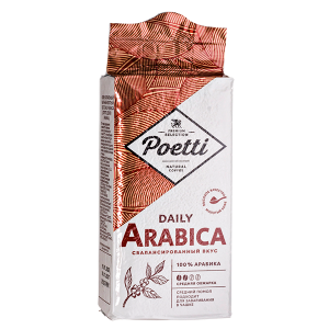 кофе POETTI DAILY ARABICA 250 г молотый 1/12 кофе POETTI DAILY ARABICA 250 г молотый 1/12