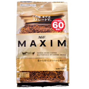 кофе AGF MAXIM GOLD растворимый 120 г м/у