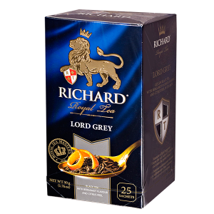 чай RICHARD ROYAL 'LORD GREY' 25 пакетиков 1/12