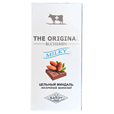 шоколад THE ORIGINAL Молочный с миндалем 90 г 1/10 шоколад THE ORIGINAL Молочный с миндалем 90 г 1/10