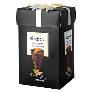 конфеты SORBON MINI CONE Dark & Almond 200 г 1/9 конфеты SORBON MINI CONE Dark & Almond 200 г 1/9