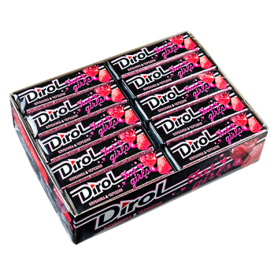жевательная резинка Дирол со вкусом клубники и черешни 1/30