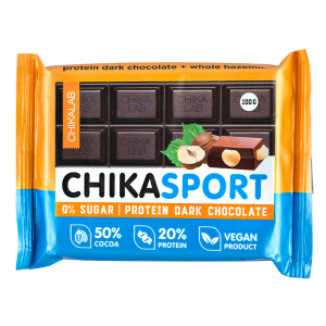 Шоколад CHIKASPORT Dark Hazelnuts 100 г 1/4