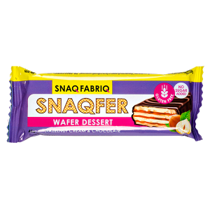 Батончик SNAQFER WAFER Hazelnut Cream & Chocolate 45 г 1/20 Батончик SNAQFER WAFER Hazelnut Cream & Chocolate 45 г 1/20
