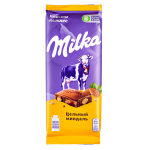 шоколад Милка Цельный Миндаль 80 г 1/20