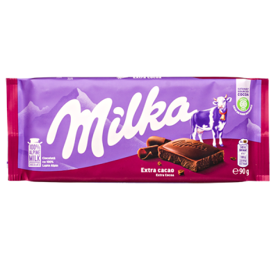 шоколад Милка Extra Cacao 90 г 1/25