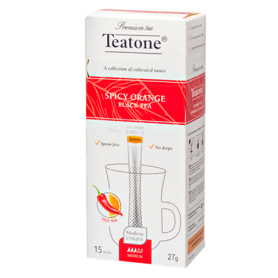 чай TEATONE 'SPICY ORANGE' 15 стиков 1/12