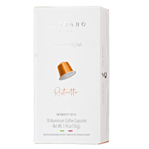 кофе капсулы CARRARO RISTRETTO (10 алюминиевых капсул)