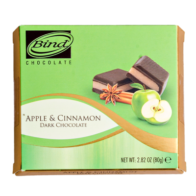 шоколад BIND Apple & Cinnamon 80 г 1/12