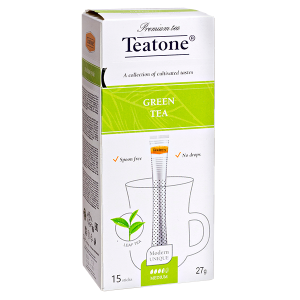 чай TEATONE 'GREEN' 15 стиков 1/12