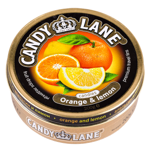 Карамель CANDY LANE Orange & lemon ж/б 200 г 1/6