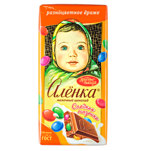 шоколад Аленка Сладкая мозаика 90 г 1/15