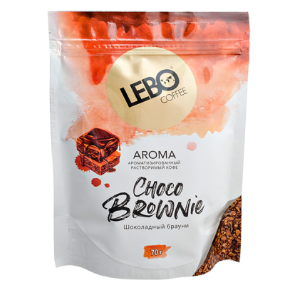 кофе растворимый LEBO АРОМА Choco Brownie 70 г м/у 1/12