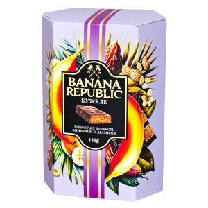 конфеты BANANA REPUBLIC БУЖЕЛЕ с бананом, финиками и арахисом 130 г 1/10