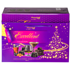 конфеты A&A Demidoff EXCELLENT Cognac, Amaretto, Liqueur 284 г 1/10
