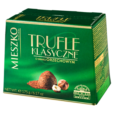 конфеты MIESZKO CLASSIC TRUFFLES cо вкусом ореха 175 г (потертости упаковки)