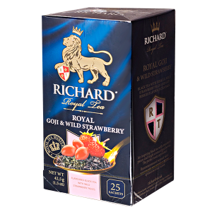 чай RICHARD 'ROYAL GOJI & WILD STRAWBERRY' 25 пакетиков 1/12