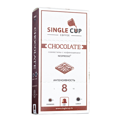 кофе капсулы SINGLE CUP CHOCOLATE (10 капсул)