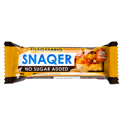 Батончик SNAQER глазированный Peanuts&Caramel 50 г 1/30