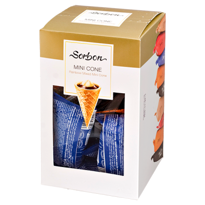 конфеты SORBON MINI CONE RAINBOW MIXED 200 г конфеты SORBON MINI CONE RAINBOW MIXED 200 г