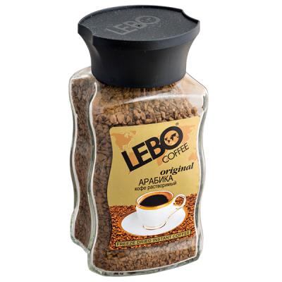 кофе растворимый LEBO Original 100 г ст/б 1/12