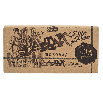шоколад Спартак КРАФТ 90% Какао 75 г 1/20