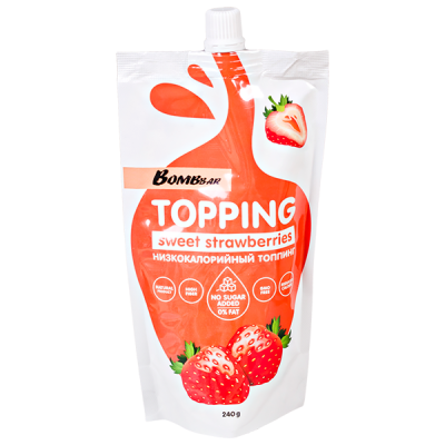 Топпинг Bombbar Клубничный 240 г 1/10