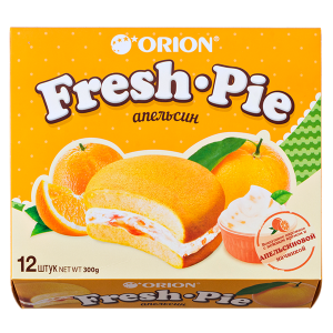 пирожное ORION Fresh-Pie Апельсин 300 г 1/8
