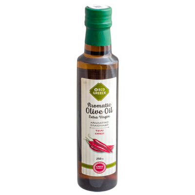 масло ECO GREECE Extra Virgin Aromatic с перцем 250 мл ст/б 1/12