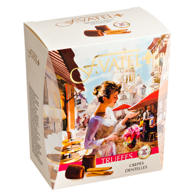 конфеты F.VATEL Трюфель с кусочками панкейка 200 г 1/10