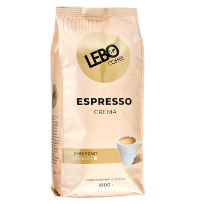 кофе LEBO ESPRESSO CREMA 1 кг зерно 1/5