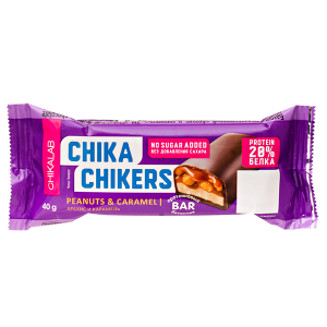 Батончик CHIKALAB глазированный CHIKA CHIKERS Peanuts & Caramel 40 г 1/30