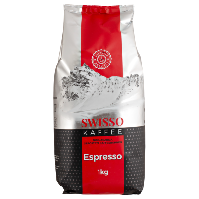 кофе SWISSO KAFFEE ESPRESSO 1 кг зерно 1/8