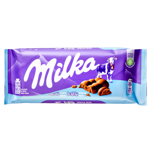шоколад Милка bubbly Alpine Milk 90 г 1/14
